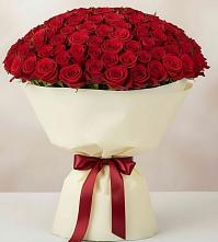 Букет 101 Красная роза Милано в Гиагинской