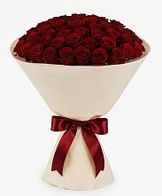 Букет 101 Бордовая роза Блэк Бакарра в Гиагинской