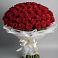 Букет 101 Красная роза Блэк Мэджик в Гиагинской