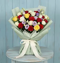 Букет цветов из:  Розы в Гиагинской