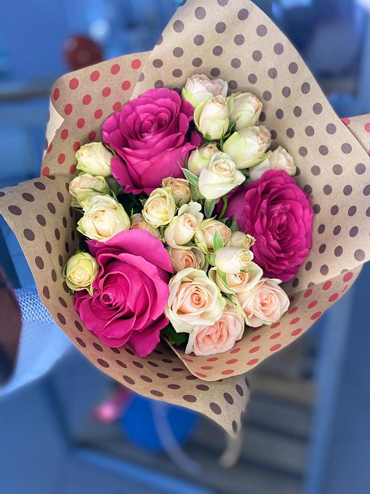 Букет цветов из: Розы в Гиагинской