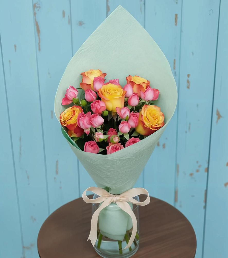 Букет цветов из: Розы в Гиагинской