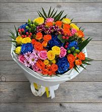 Букет цветов из:  Розы и Хризантемы в Гиагинской