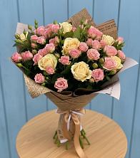 Букет цветов из:  Розы в Гиагинской