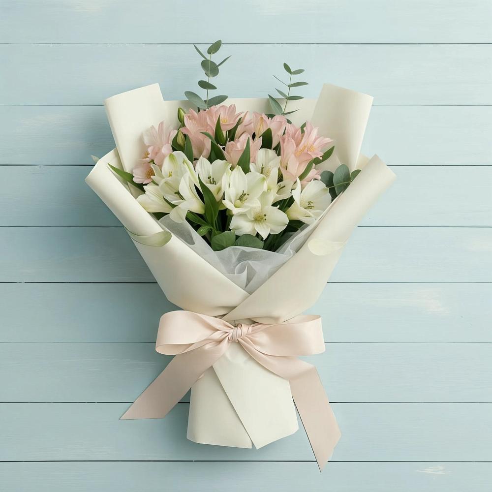 Букет цветов из: Альстромерии в Гиагинской