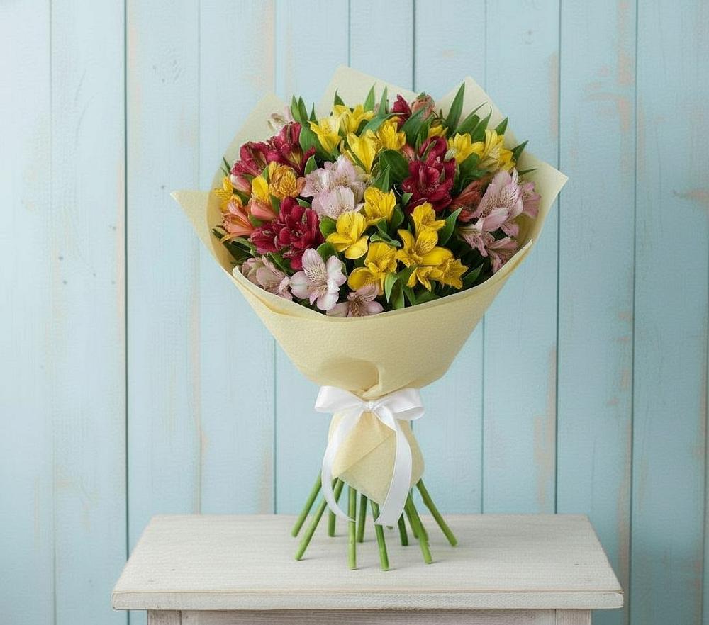 Букет цветов из: Альстромерии в Гиагинской