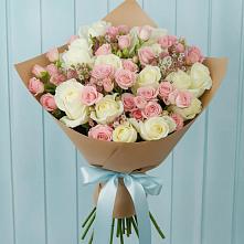 Букет цветов из:  Розы в Гиагинской